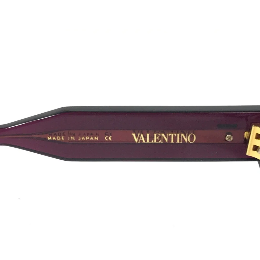 Valentino Eyeglasses Frames V-ESSENTIAL III VLX-125B PUR-GLD Purple 52-19-145